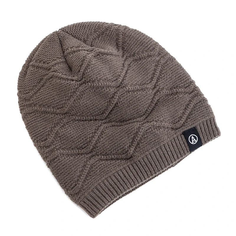 نمط جديد للجنسين قبعة الشتاء الدافئة موضة رسالة تزيين محبوك قبعة الرجال والنساء أفخم الفراء اصطف سميكة قبعة تزلج قبعة