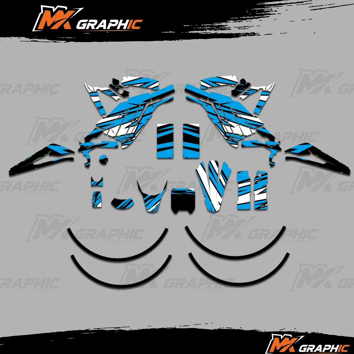 

MXGRAPHIC For Surron Light Bee X Graphics Stickers Decals Full Cover Background Wheel stciker Rim