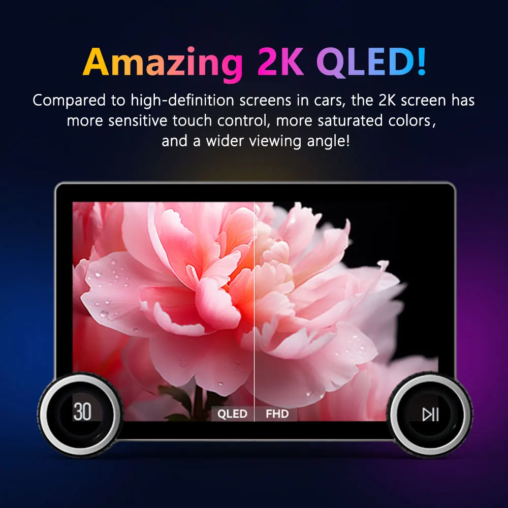 شاشة لعب السيارة العالمية Diamond 2k 12 256 نظام مشغل أندرويد 11.8 11.5 بوصة راديو مزدوج الدين #2