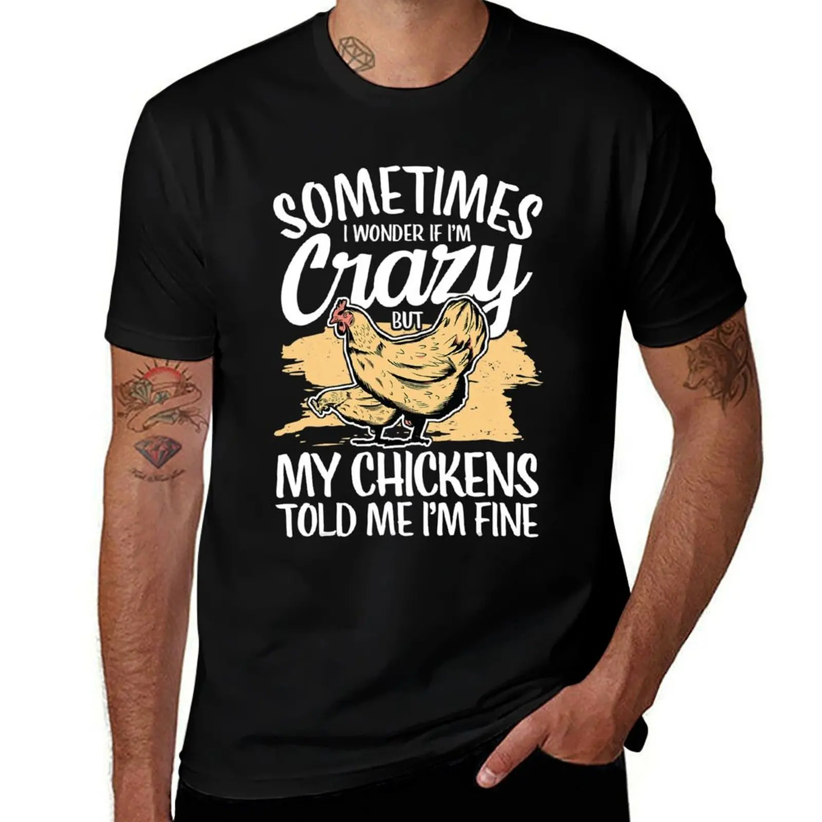 

Chicken Farmer Crazy Chicken Lady - Chickens T-Shirt anime tshirt anime t shirts oversize T-Shirt
