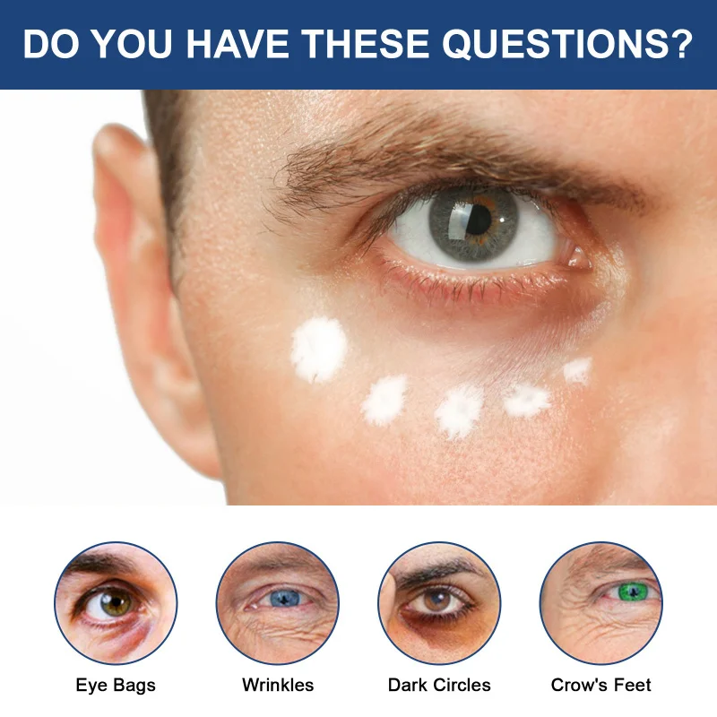 

Men'S Retinol Eye Cream Firms Skin Fades Fine Lines Reduces Eye Bags Hydrating Repair Eye Care