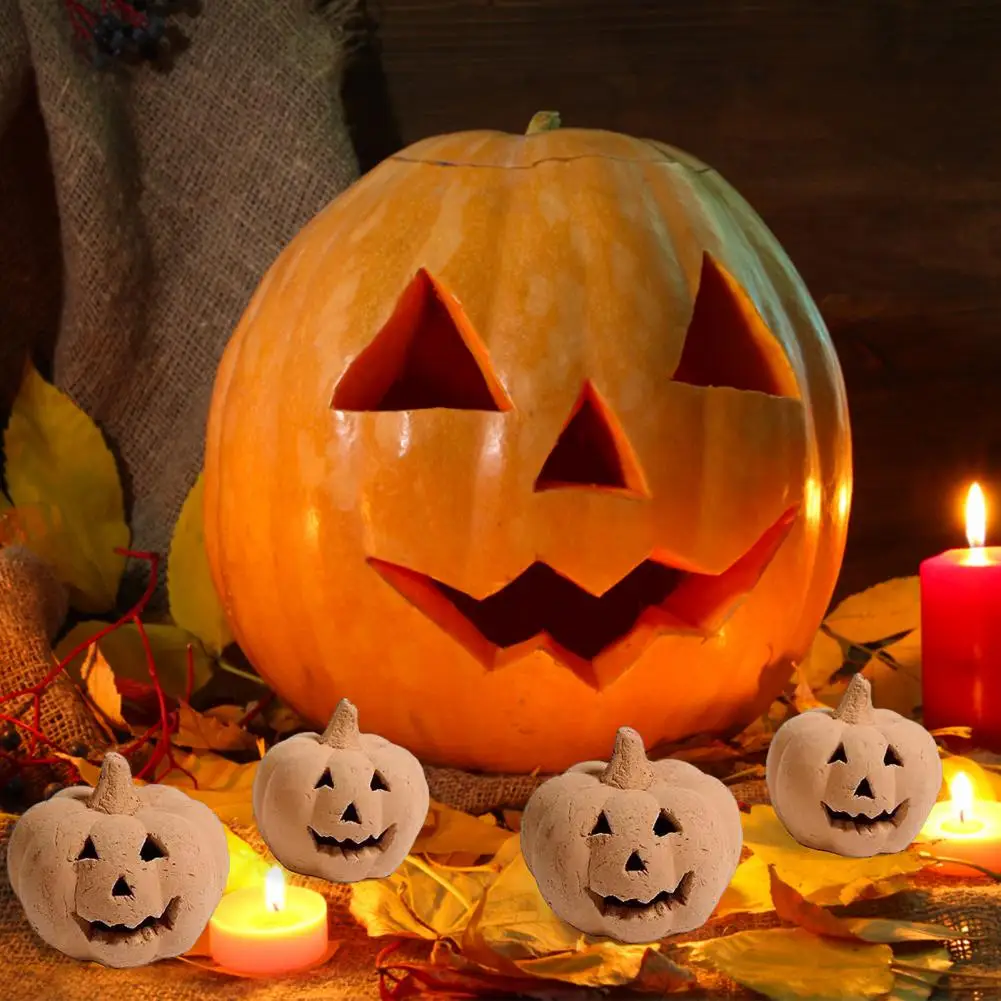 Halloween Decoration Halloween Courtyard Decoration Durable Ceramic Pumpkin Bonfire Pit Decoration for Home Party Halloween