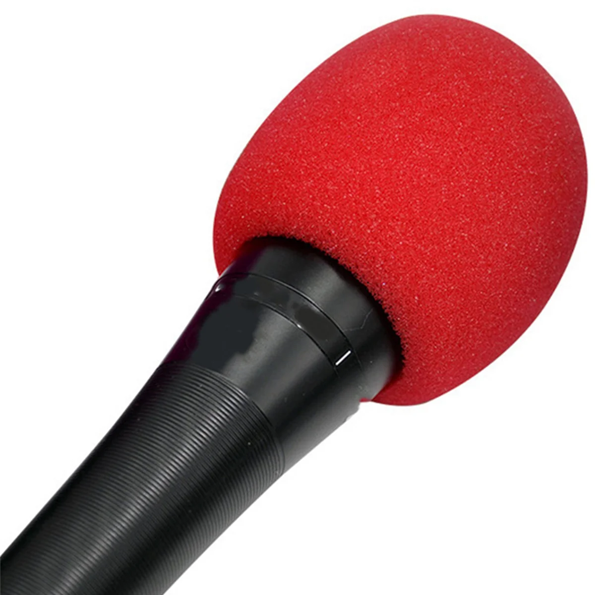 A72Z 25 pièces couleur unie Non jetable Microphone cache-poussière épaissi Microphone couverture Microphone éruption couverture pour KTV