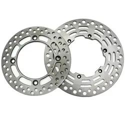 Motorcycle Front & Rear Brake Disc For Suzuki DR250 DR350 Dejbel (SJ45A/DOHC) DR 250 350 1998-1999 Steel Brake Disc