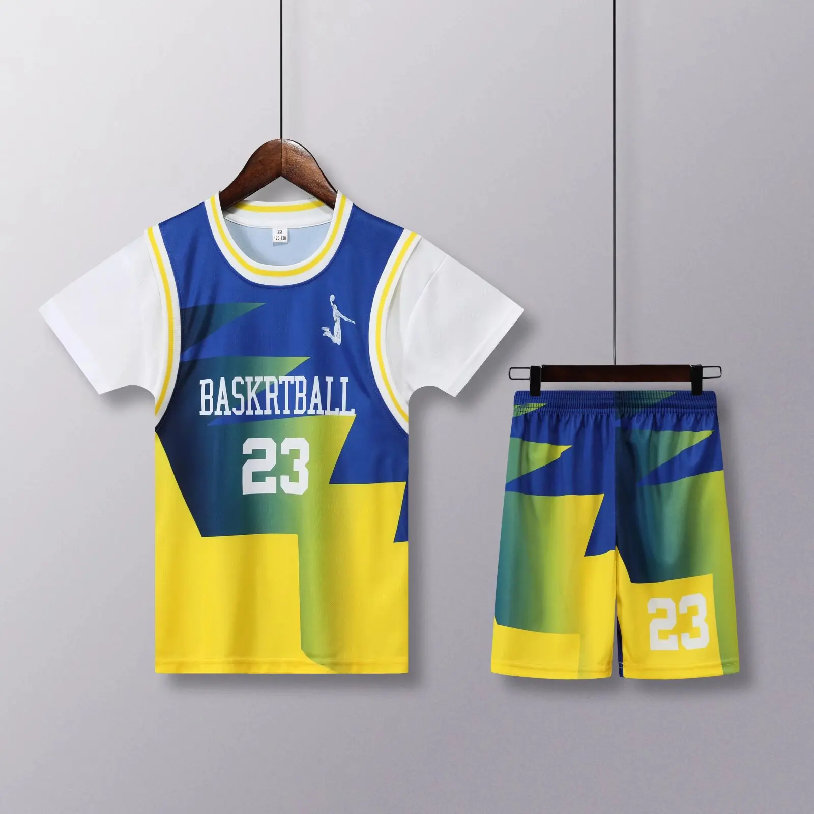 NEW Men's sports kit  11#Fans shirt Training wear games Basketball clothes Shirt sport Men Child Sets Vest shorts uniform