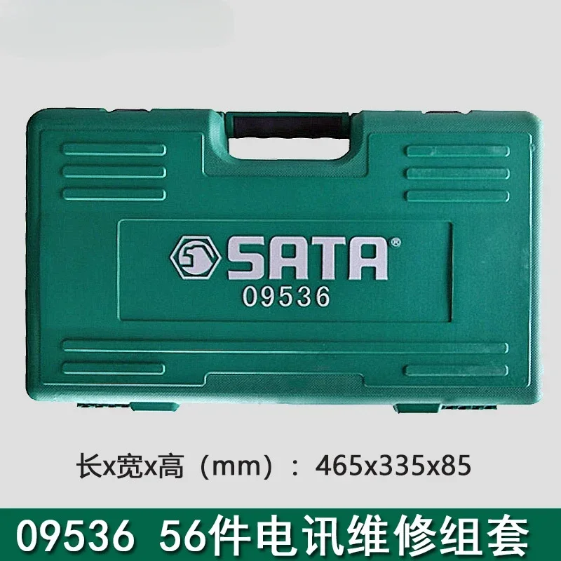 09536 Complete Telecommunication Tool Set Combination Repair Tool Kit for Home Property Auto Repair Electronics