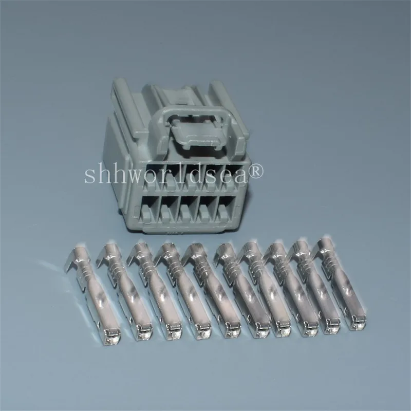 Shhworldsea 2/100Set 10 Pin 7282-6455-40 7283-6455-40 Car Auto Rearview Mirror Cable Socket Connector For Ford