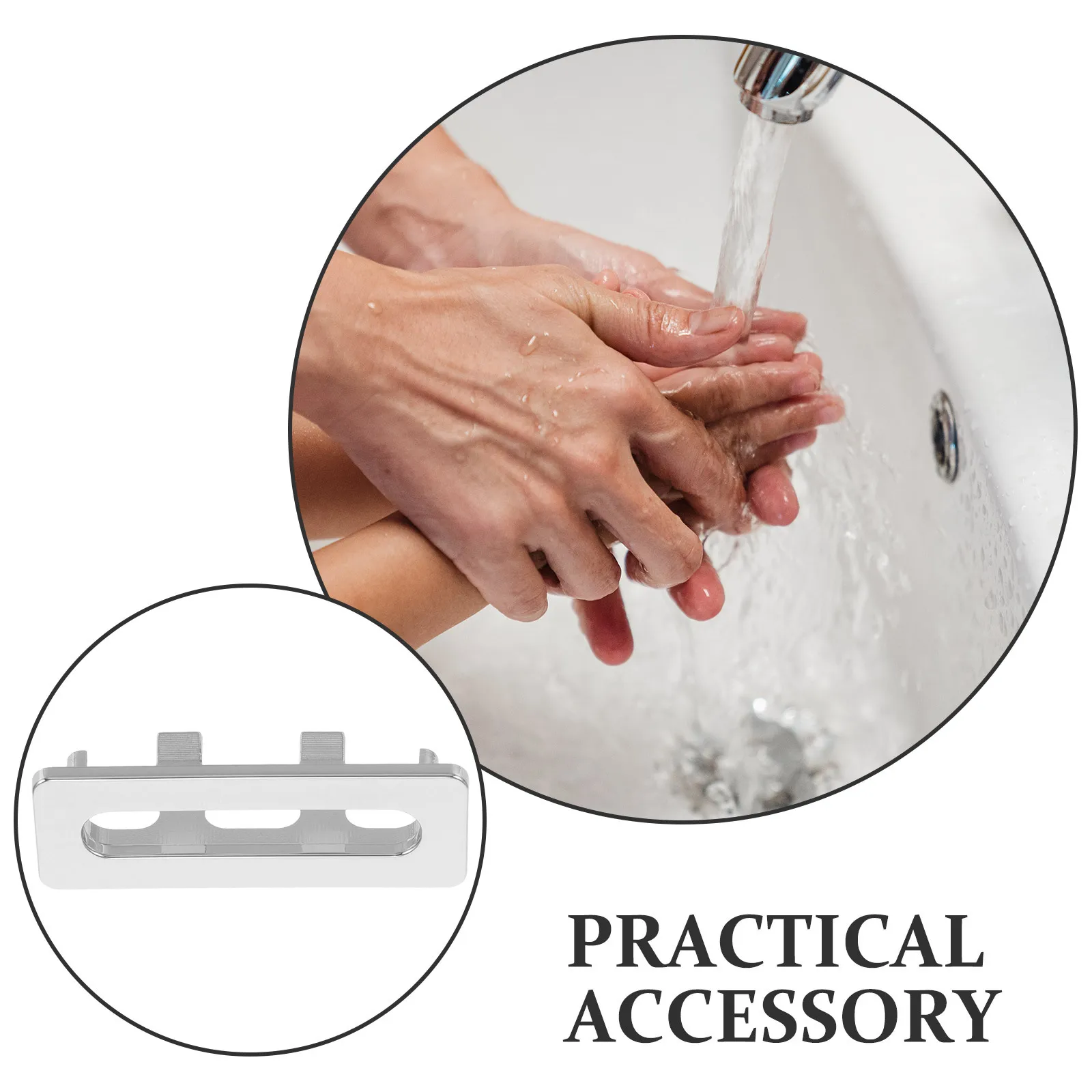 5Pcs Plastic Sink Overflow Hole Covers Decorative Rings Wash Basin Overflow Caps Replacement Bathroom Accessories