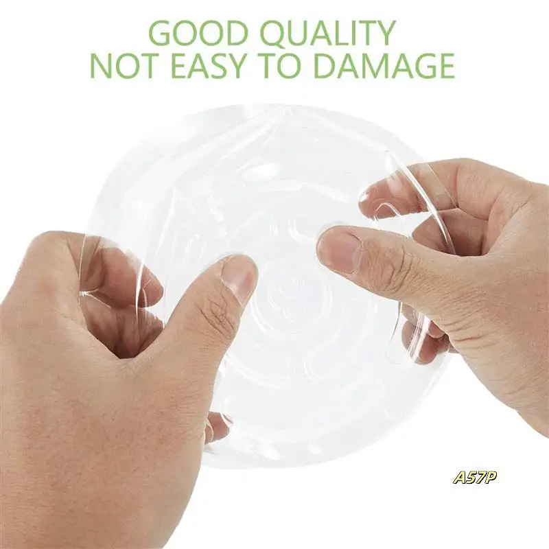 50Pcs 8Inch Clear Plant Saucer Plastic Drip Trays For Indoor And Outdoor Plants For Holding Succulent Flower Planter Pot