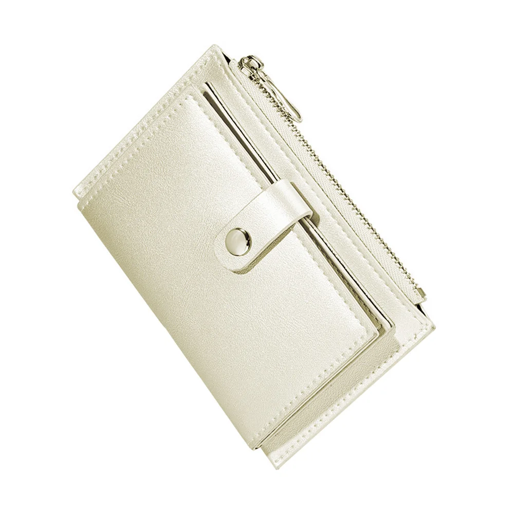 Portamonete creativo con slot multiplo per carte Portamonete in PU Porta carte di credito Organizzatore di denaro con cerniera per regalo da donna