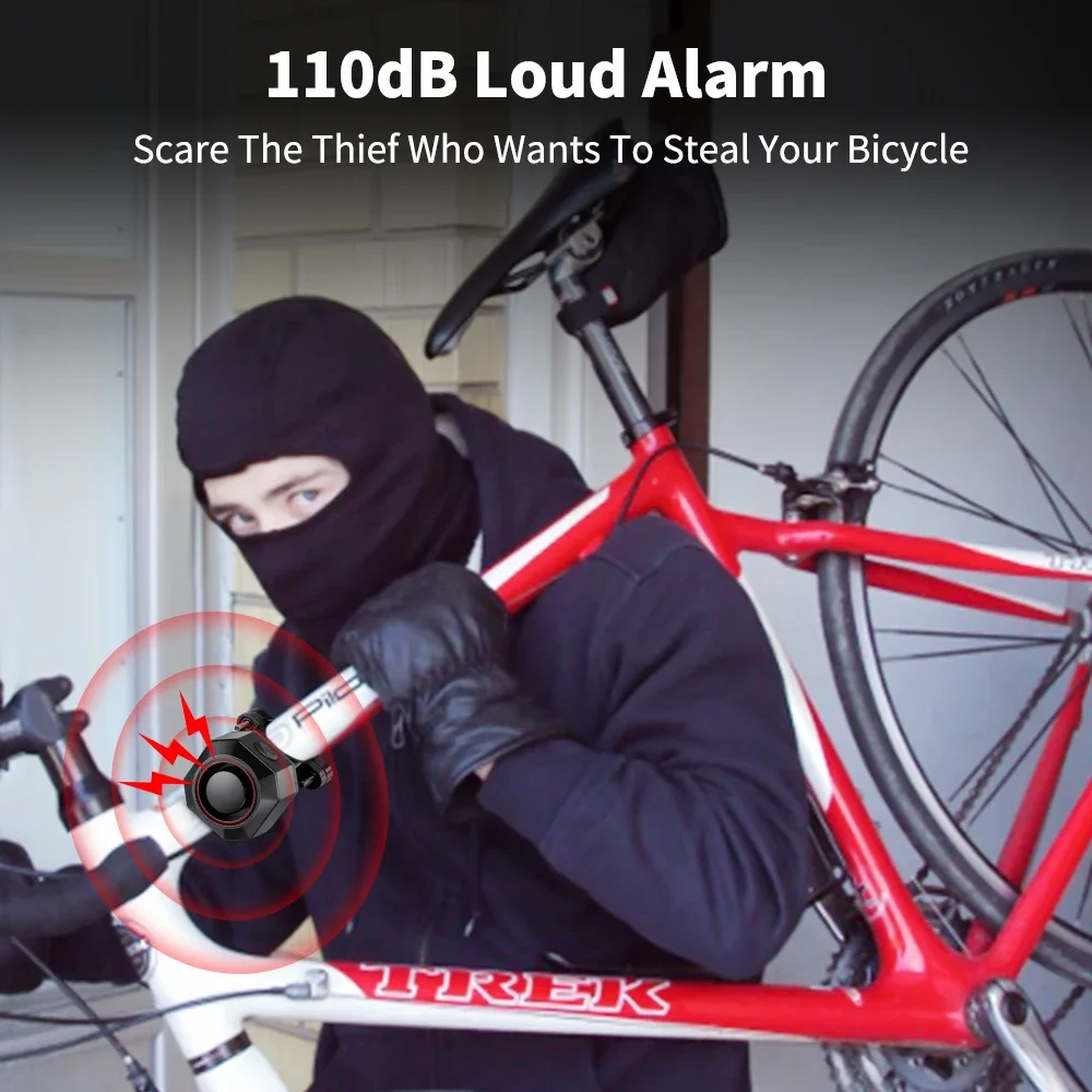 New Bicycle Alarm Wireless Waterproof Motorcycles Scooter Bike Anti theft Alarm Security Protection Vibration Burglar Alarm image 2