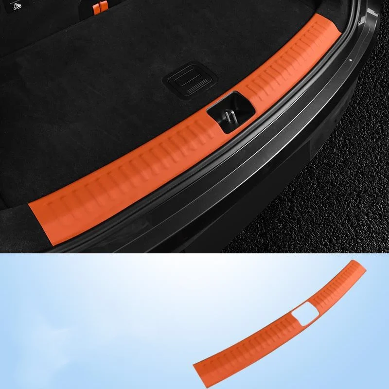 

For LEADING IDEAL LiXiang L7 L8 L9 2023 Car Leather Trunk Threshold Strip Attached Rear Protective Panel Sticker Accessories