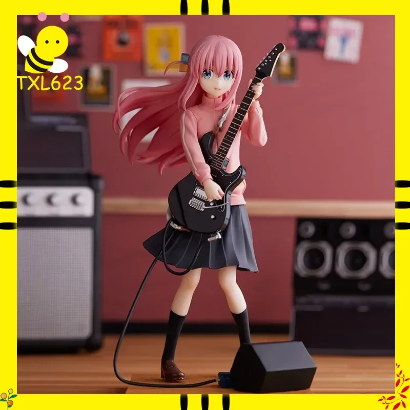 

18cm Standing Pose Hitori Gotoh Bocchi Figure, Bocchi the Rock! Cute Guitar Girl Anime Collectible Statue, PVC Desktop Display