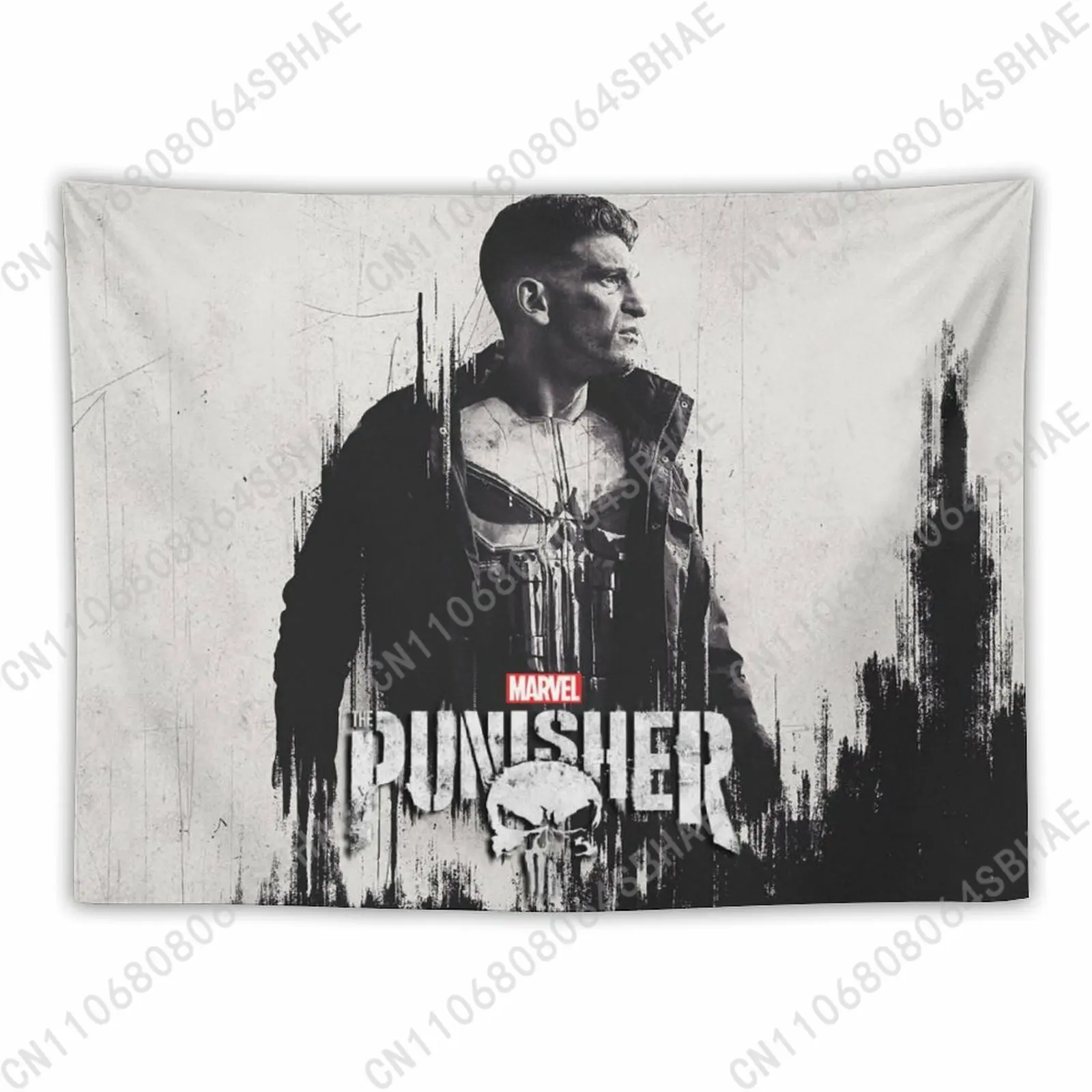 

Marvel Punisher Custom Photo Wall Tapestry Personalized Blanket Wall Hanging Bedroom Living Room Birthday Gift Cosplay