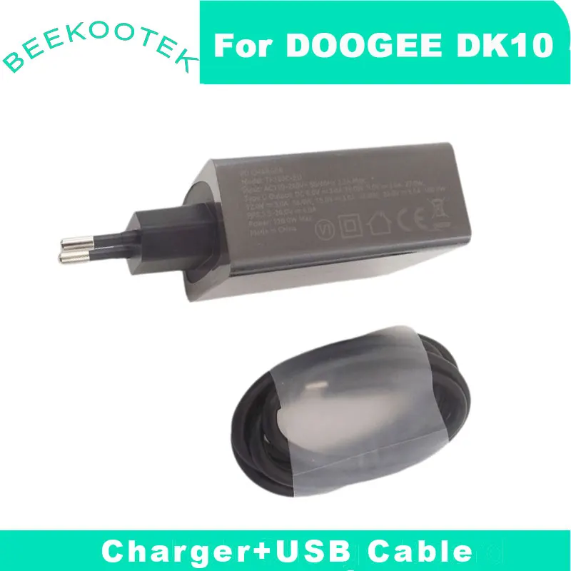 New Original DOOGEE DK10 Charger Official Charging Adapter TYPE-C USB Cable Data Line Accessories For DOOGEE DK10 Smart Phone