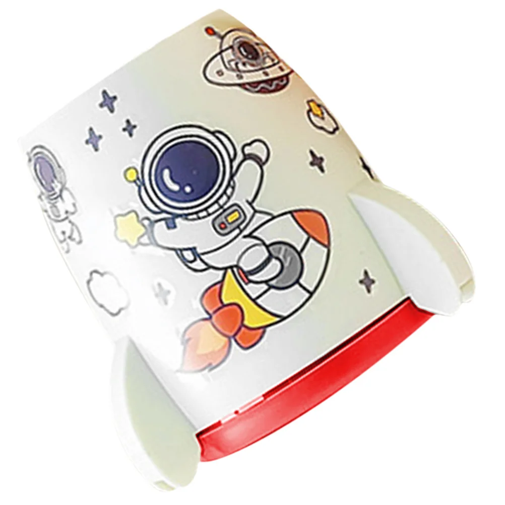 

Rocket Shaped Pencil Dispenser Pen Holder Desktop Makeup Brush Cup Organizer Cute Desktop Brush Holder