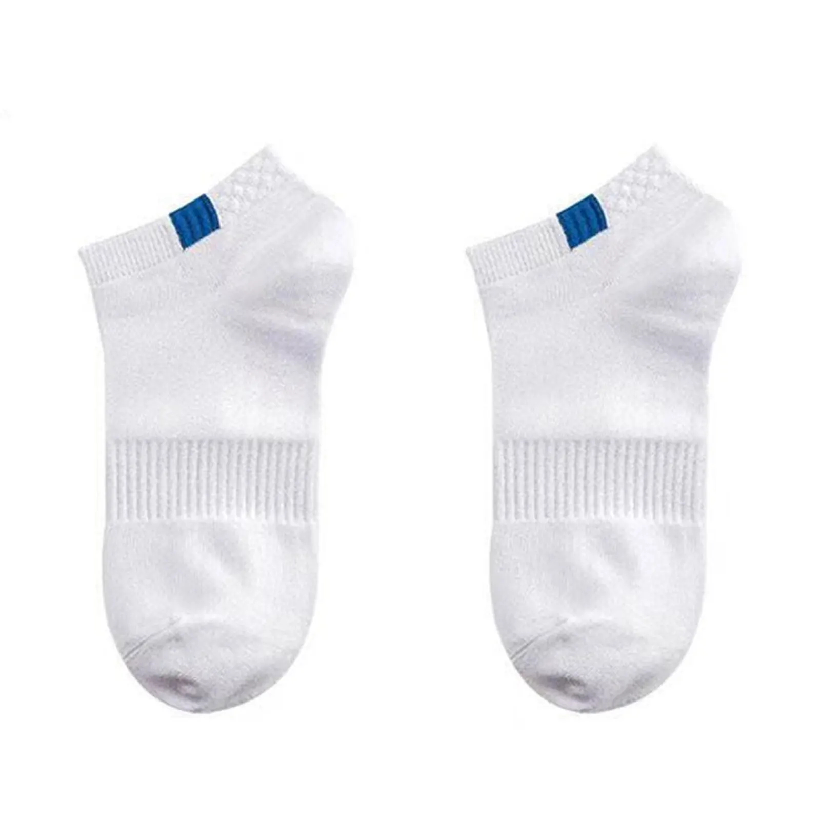 

Non Slip Flat Boat Socks One Size Soft Crew Socks with Non Slip Heel for Boys Men Spring Summer