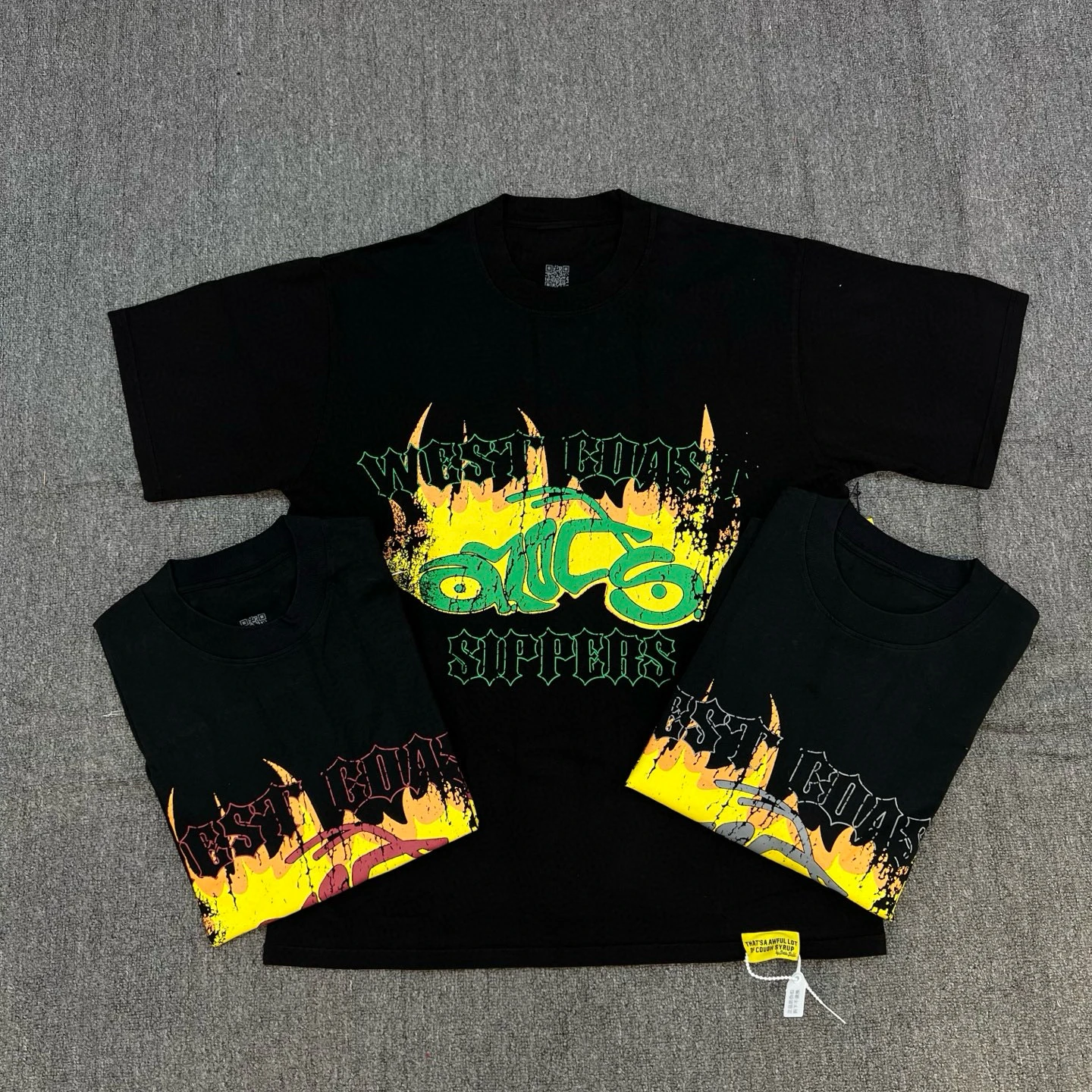 

Street Sle Bla Motorcycle Print T-irt Trendy Cotton Casual ort Sve round Ne Top for Youth Daily Wear Summer