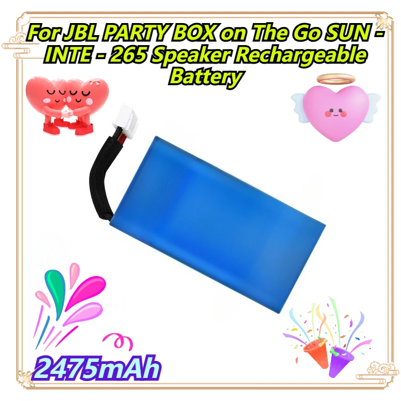 

2475mAh For JBL PARTY BOX on The Go SUN - INTE - 265 Speaker Rechargeable Battery