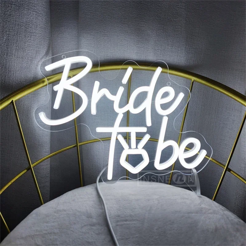 Bride To Be Neon Sign Wedding Decor Light Signs For Bridal Shower Bachelorette Engagement Backdrop Party Bedroom Decor Led Neon