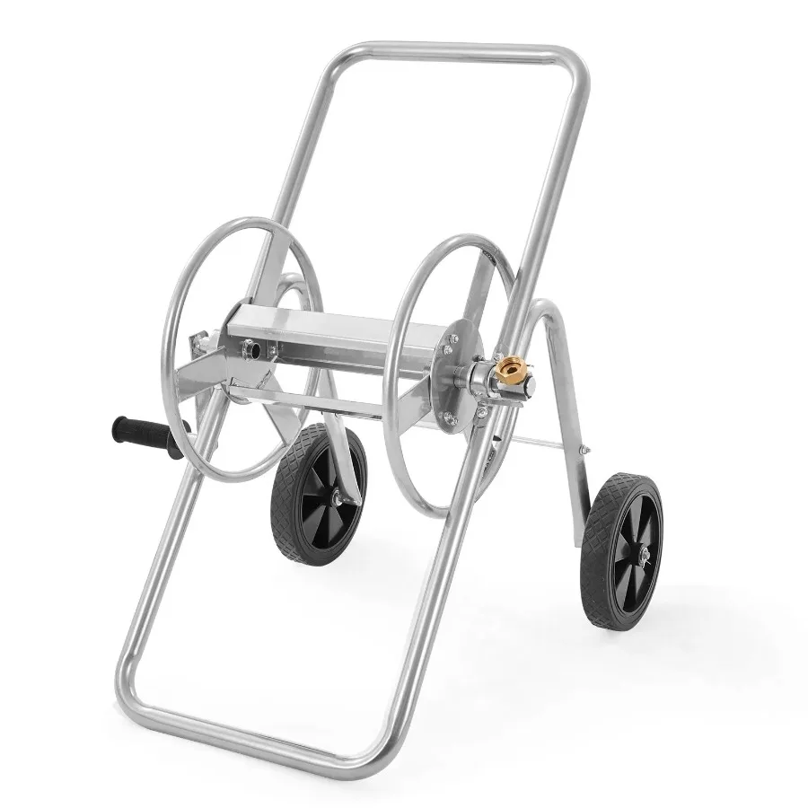 

Hose Reel Cart, Hold Up to 175 ft of 5/8'' Hose (Hose Not Included), Garden Water Hose Carts Mobile Tools with Wheels, Heavy D