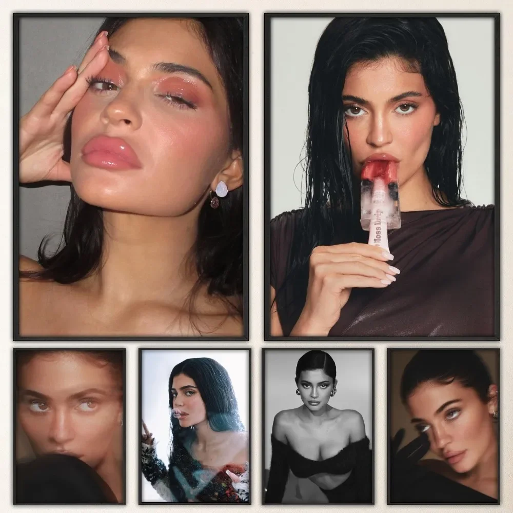 

Famous K-Kylie Jenner Poster Vintage Poster Prints Art Home Painting Bathroom Kitchen Bar Accessories Wall Sticker Large Size