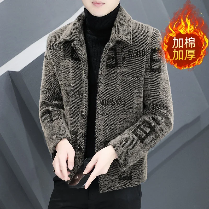 Autumn Winter Wool Blends Jacket Men Short Casual Business Trench Coat Thick Warm Streetwear Overcoat Windbreaker Men Clothing