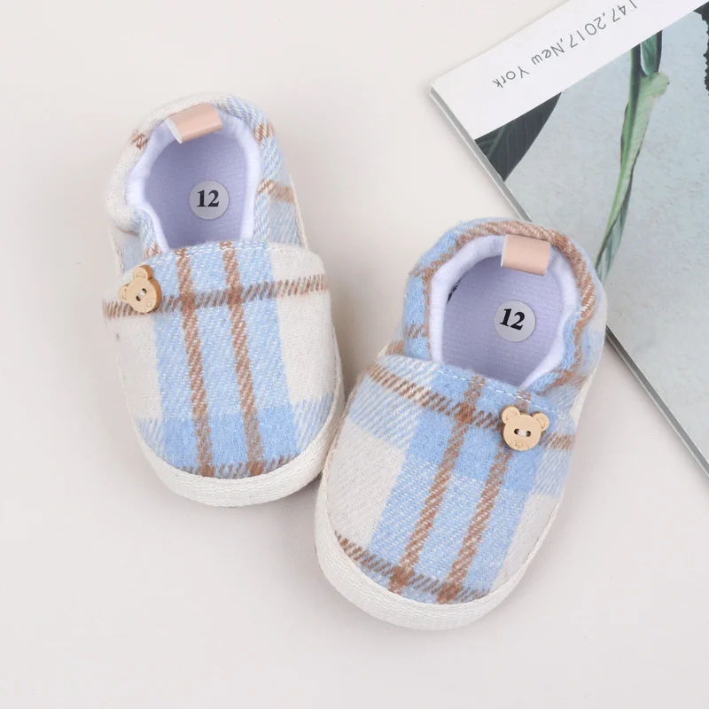 2025 Spring And Autumn Baby Boys And Girls First Walking Toddler Shoes With Fashion Color Block Design And Soft TPR Sole