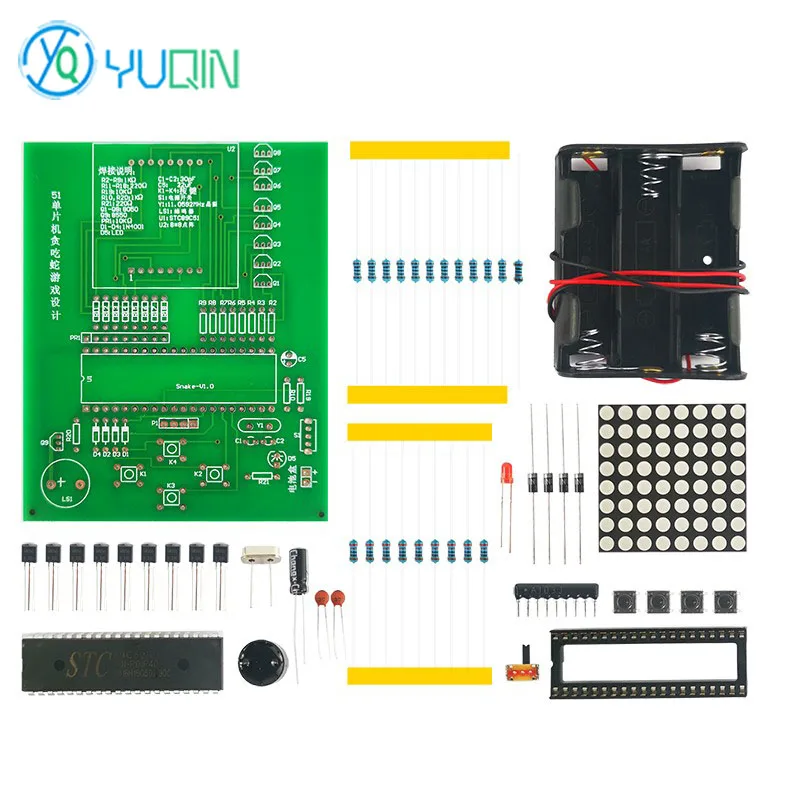 Gluttonous Snake Game Machine Circuit Board Welding Kit DIY Making  Electronic Skills Training