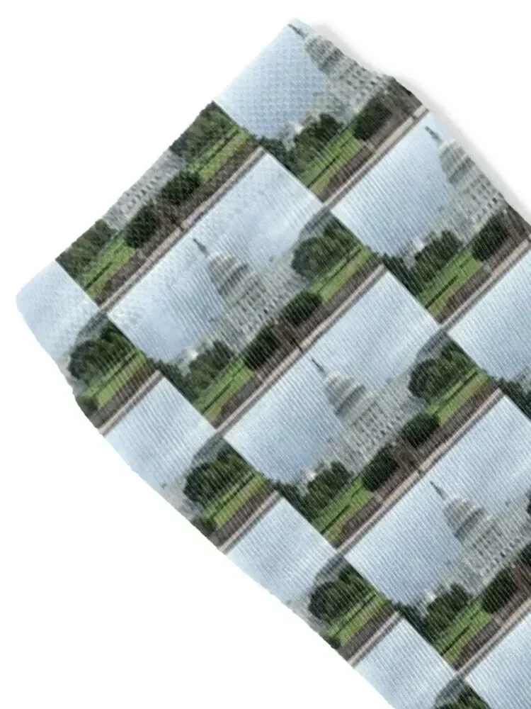 US Capital Building Rear Socks hiphop warm winter winter gifts golf Socks Woman Men's