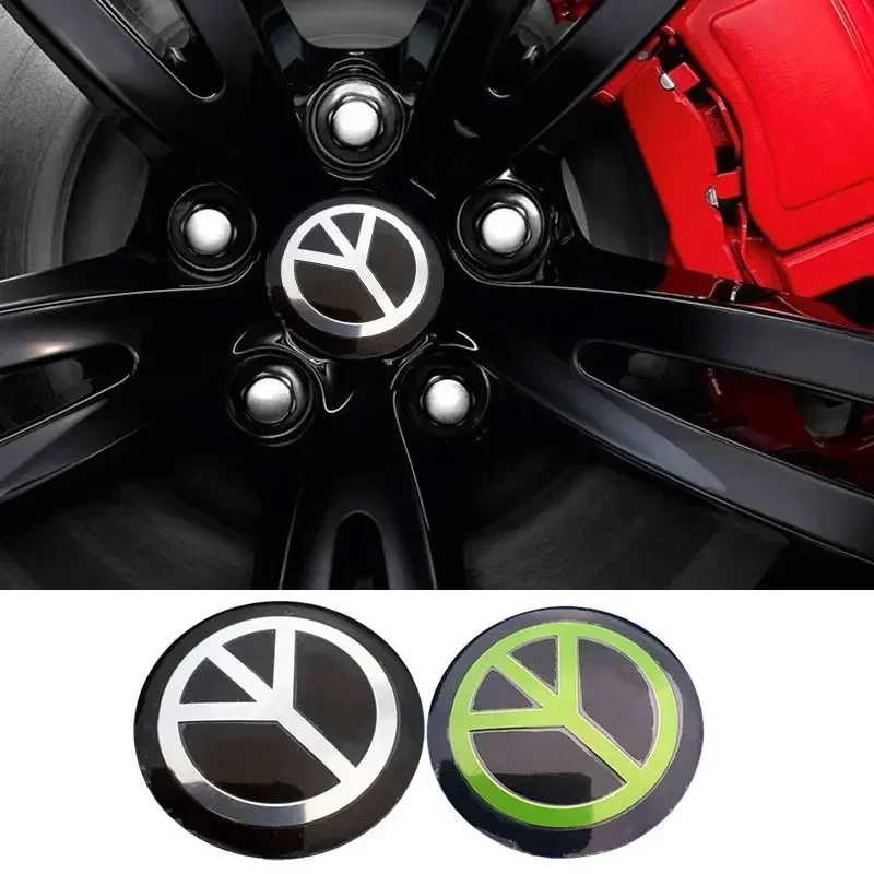 

56mm 4PCS Creative Car Wheel Center Emblem Hub Caps Stickers for Toyota Honda Audi Nissan Mercedes Benz Dodge Citroen Subaru