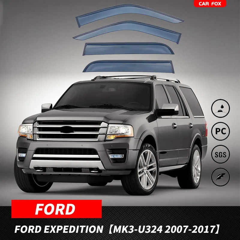 

Для FORD EXPEDITION 2007-2024: Дефлекторы окон, навесы-козырьки, защита от дождя и солнца для боковых окон, автоаксессуары