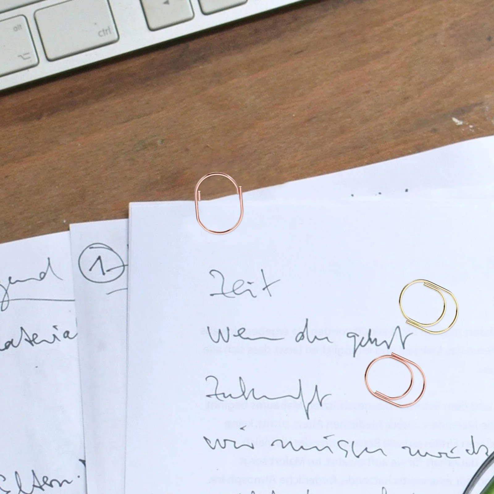 24 Pcs Paper Clips Metal Fat Clamp Delicate Small Paperclips Folder for Paperwork Creative File Office