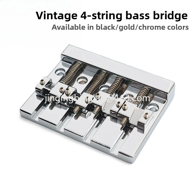 Factory direct sales of 4-string bass bass bridge 82.3x63.5MM string bottom pass string spacing 19MM