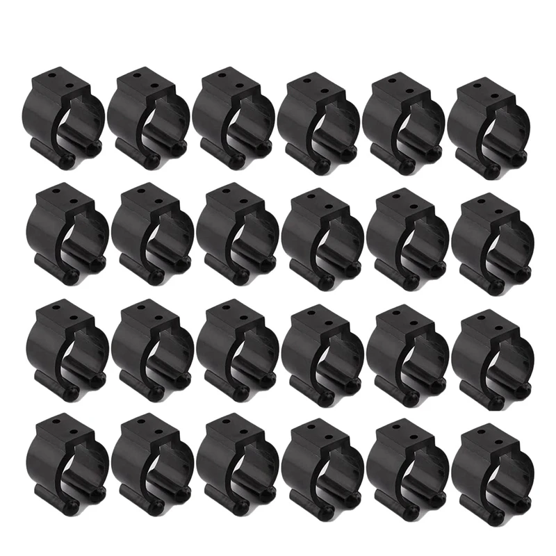 72 Pack Wall Mounted Fishing Rod Storage Clips Clamps Holder Billiard Cue Organizer, Fishing Pole Holder Storage Rack