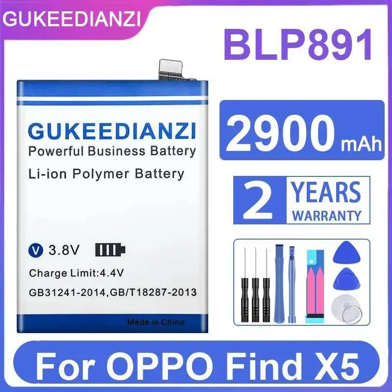 

2900Mah Premium Replacement Mobile Phone Battery Environmentally Friendly For Oppo Find X5 BLP891