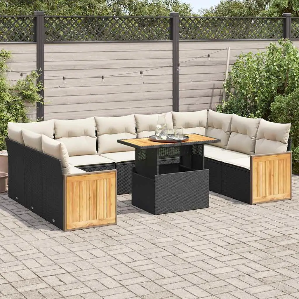 

Elegant Garden Sofa Set Modern Black Outdoor Furniture Comfortable Seating for Patios Decks Balconies and Gardens