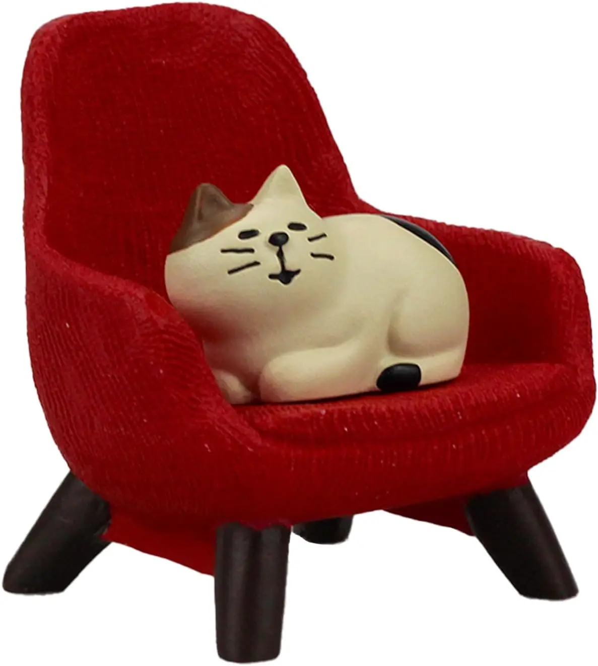 Miniature Cat Figurines with Small Sofa - Resin Mini Cat Figures, Kitten Miniature Desk Accessories - Perfect Cute Cat Gift for