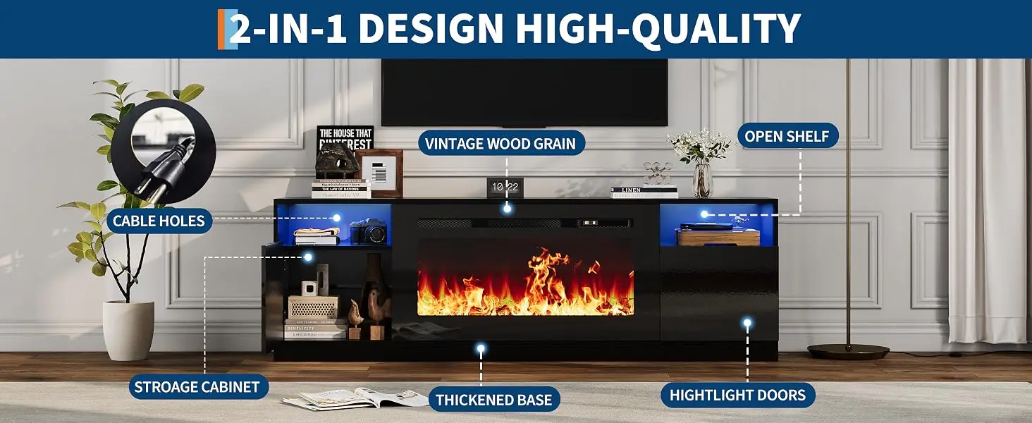 FY-Fireplace TV Stand