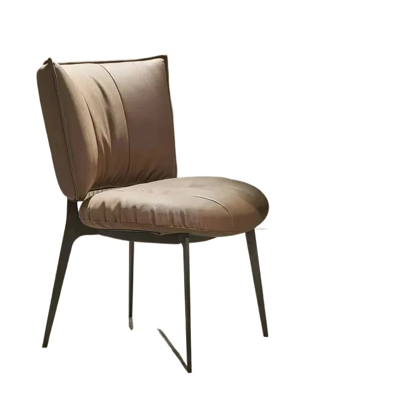 

Throne Ergonomic Dining Chairs Restaurant Lazy Leather Nordic Luxury Dining Chairs Minimalist Lounge Muebles Home Furniture