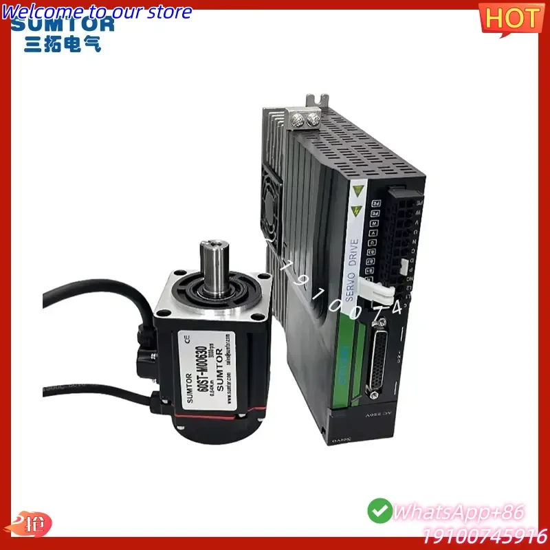 CE Certificate 60ST-M00630+SDD01LA04F Cheap Servo Motor 200W 220VAC Servo Motor and Driver 300RPM Motor Factory