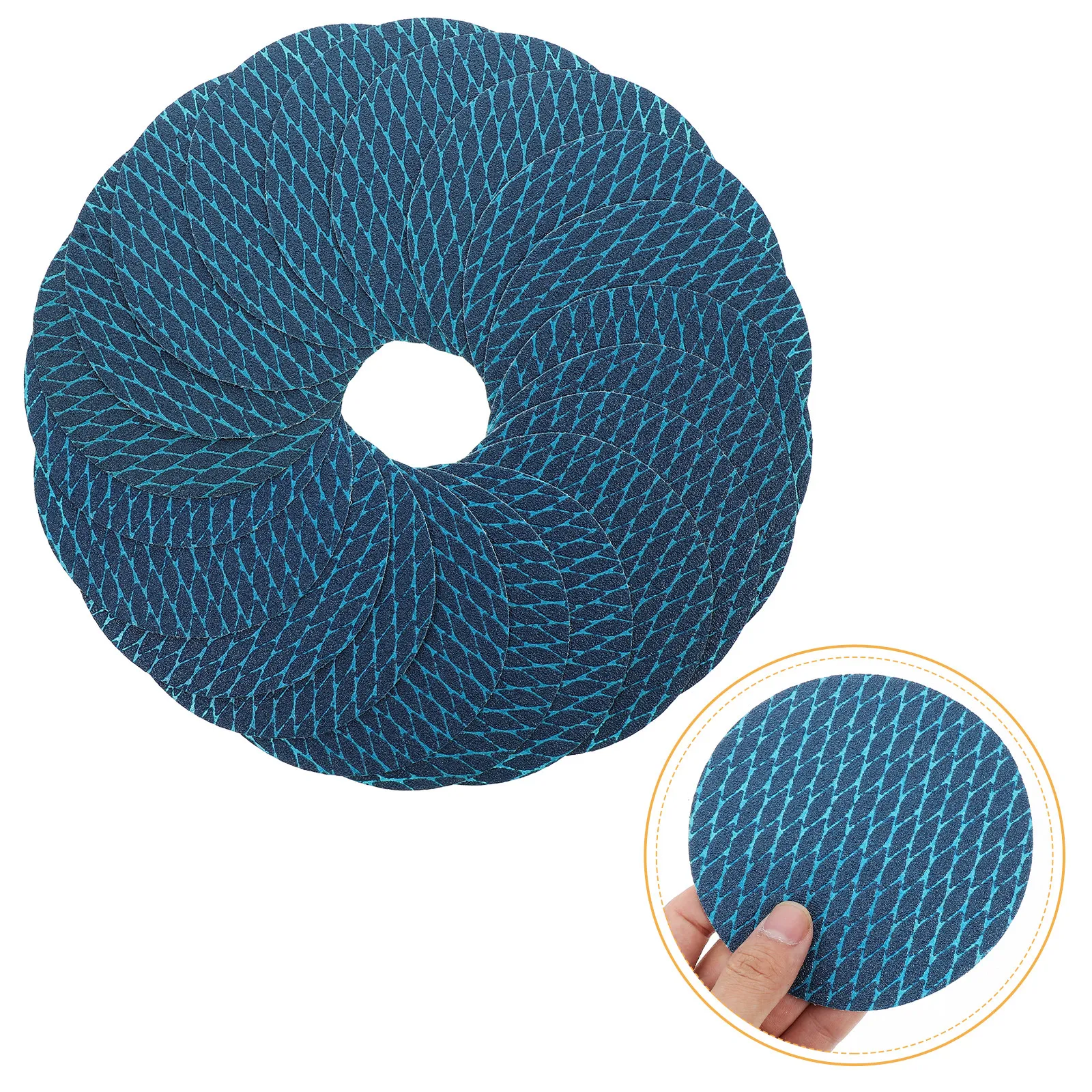 

20Pcs Sanding Discs Self-Adhesive Anti-Clogging Sandpaper Discs Blue Backing Wood Metal Grinding Sanding Tools Automotive
