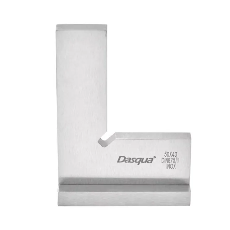 Dasqua 90 Degree 0.006mm Stainless Steel Satin Chrome Flat Edge Square