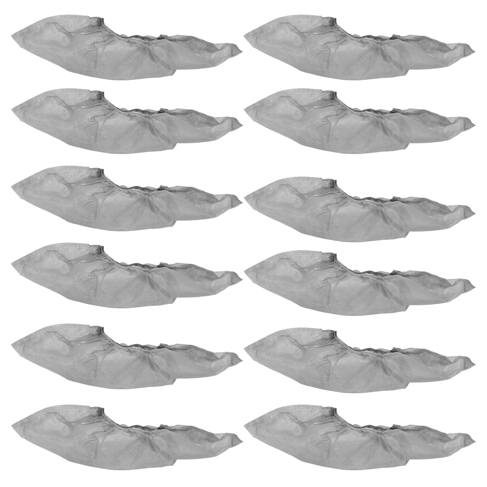 

100 Pcs Disposable Shoe Covers Non Slip Black Boots Thick Material Elastic Opening For Indoors Shoe Protectors Foot Covers