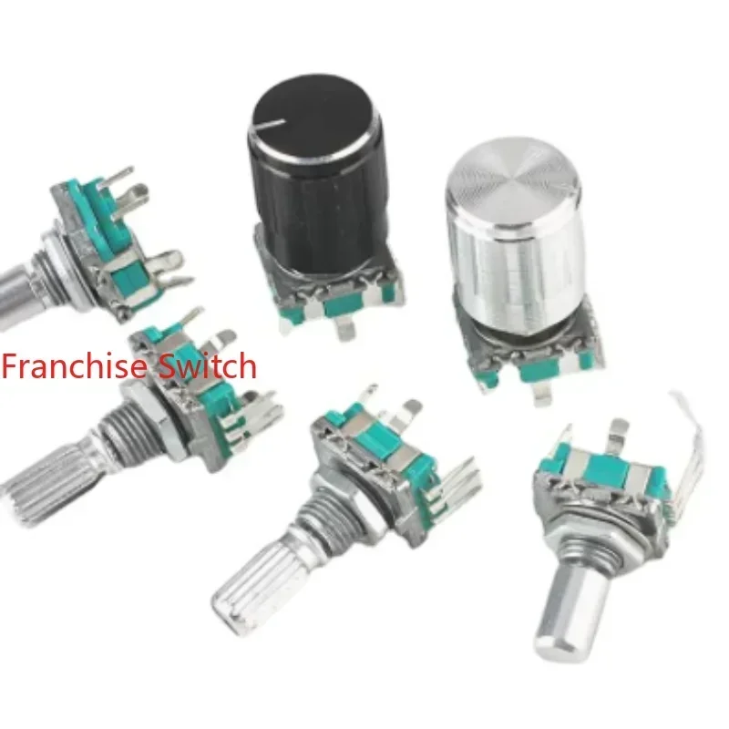 1PCS Encoder Pulse Switch 360 Degrees To EC11-30 Position With  17 Thin Circular Shaft
