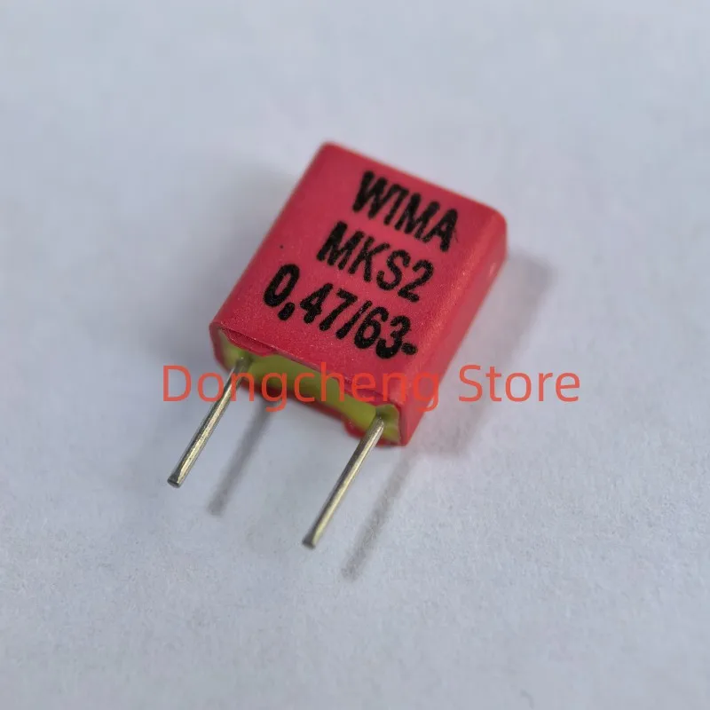 5PCS/20PCS/50PCS 100％ New Original WIMA MKS2 0.47UF 47K63 63V 63v0.47UF 10% foil film capacitor 470nF 474 Foot distance 5MM