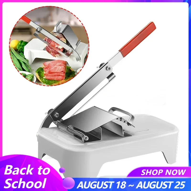 

Table Slicer Manual Meat Slicer for Food Frozen Meat Beef Mutton Roll Fruit Bread Vegetable Cutting Kitchen Gadget Hand Cutter