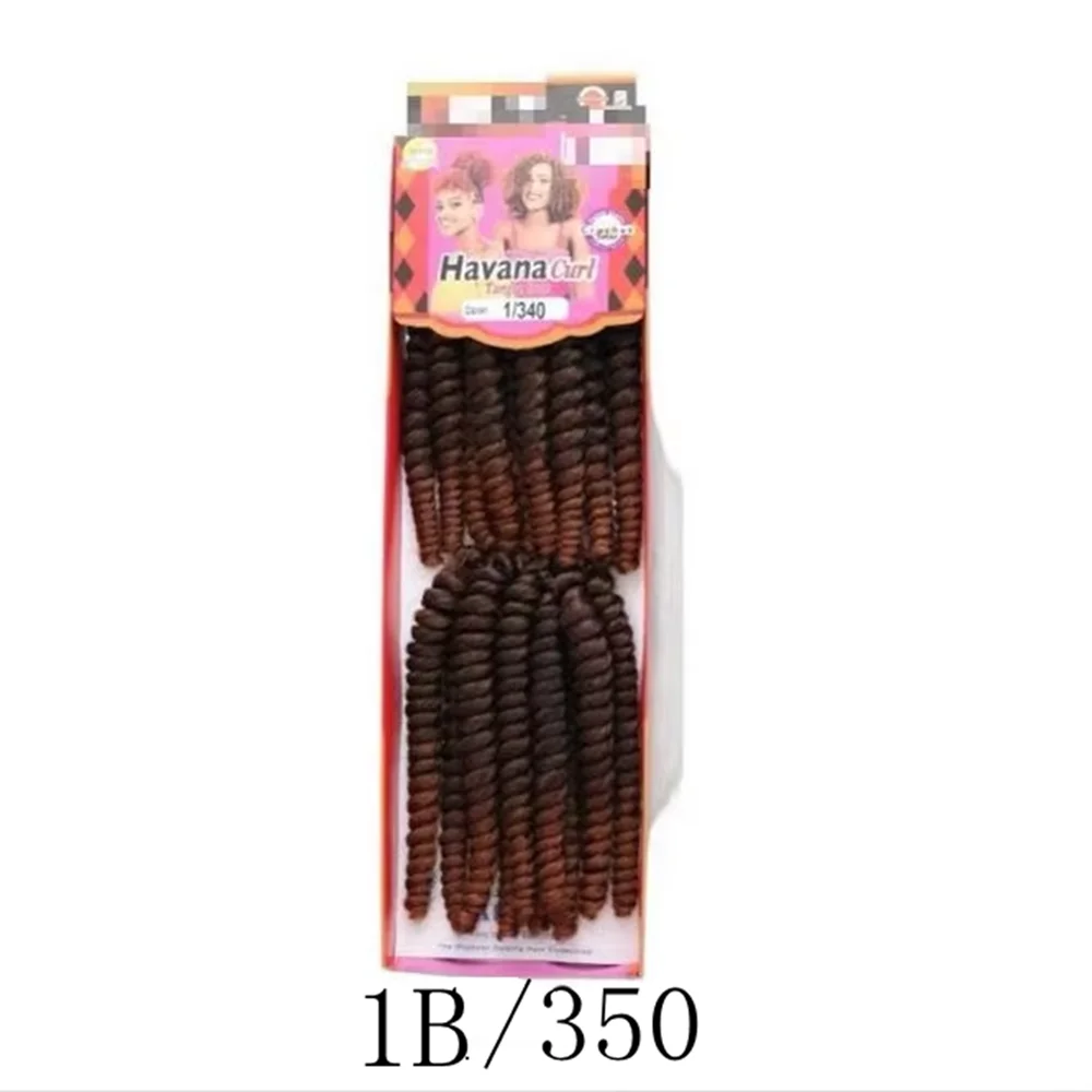 8 Zoll synthetische Havanna Curl Braids, perfekt für Passion Twists und Häkelfrisuren, afrikanische Kollektion, Flechthaare.