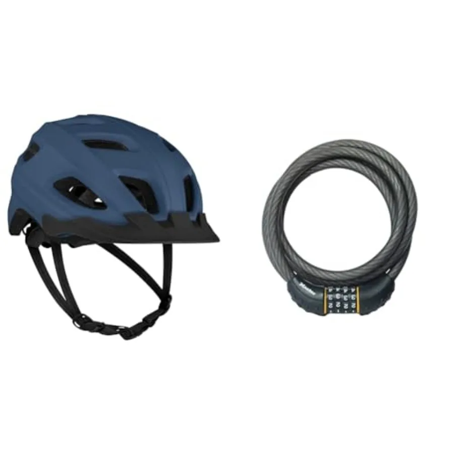 

Lennon Bike Helmet Bundle with Master Lock Cable Bike Lock