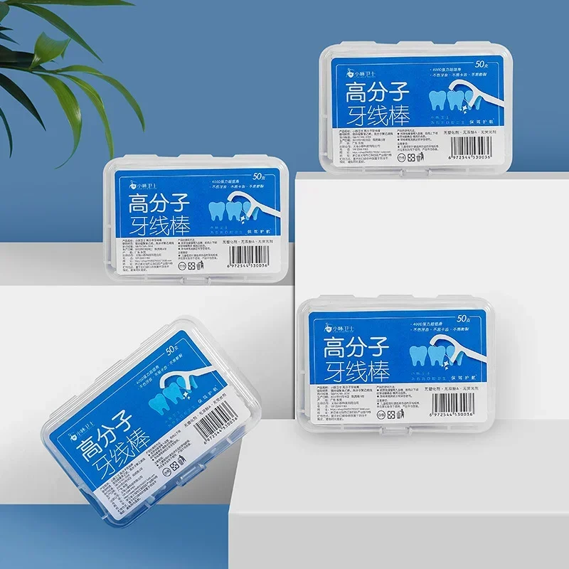50-1000pcs Bow Shaped Super Thin Dental Floss Portable Dental Floss Pick Clean Between Teeth Interdental Brush Oral Hygiene Care